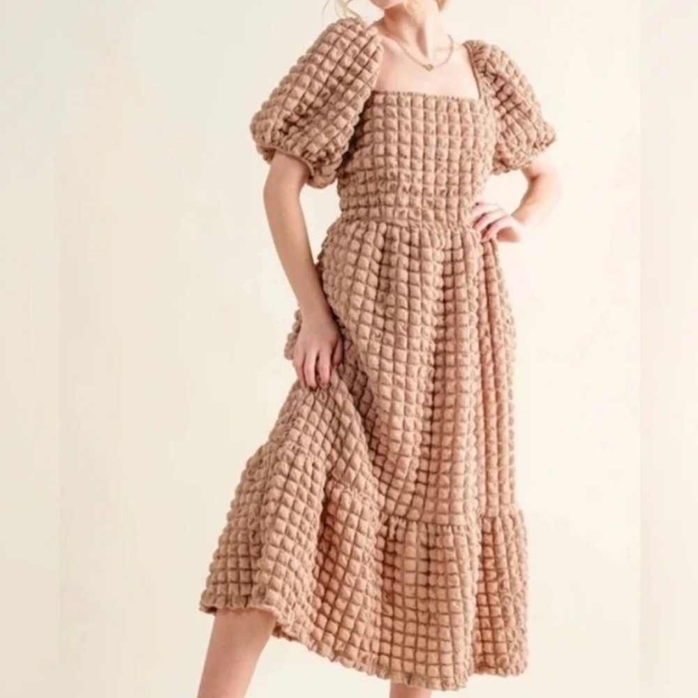 ☁️NWT Simply Southern "Bubble🫧 Maxi Dress" in "Cloud☁️" Off White Sz XXL☁️ - Picture 13 of 15